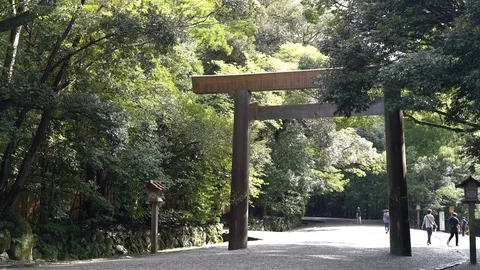 Ise jingu shrine in Mie. Stock Footage 115489979