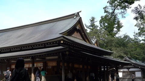 Ise jingu shrine in Mie. Stock Footage 115490091