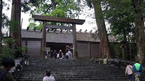 Ise jingu shrine in Mie. Видео 115490118
