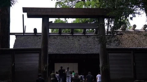 Ise jingu shrine in Mie. Vídeos de archivo 115490133
