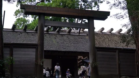 Ise jingu shrine in Mie. Stock Footage 115490135