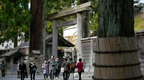 Ise Outer Shrine Gate 스톡 동영상 21770740