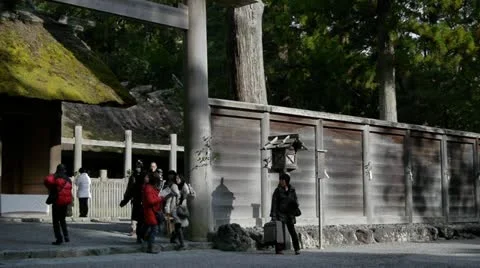 Ise Outer Shrine Gate Видео 21771504