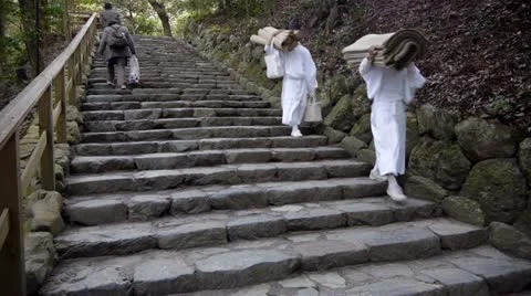 Ise Shrine Steps 스톡 동영상 21774197