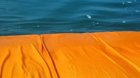 Iseo floating piers2016 Stock Footage 98266502