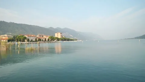 Iseo lake Sarnico Stock Footage 252176653