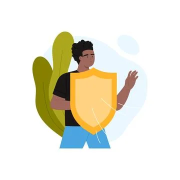 ISFJ MBTI type of personality, rational introvert with sensory protection and Stock Illustration