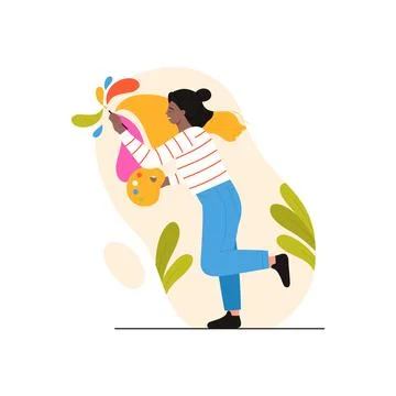 ISFP MBTI type of personality, creative sensory introvert and artist Stock Illustration
