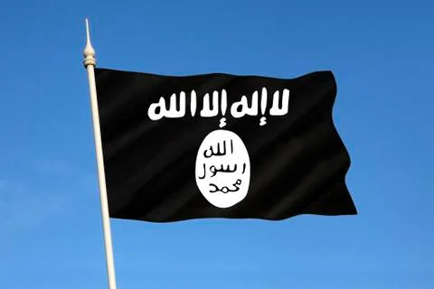 ISIS - ISIL - Islamic State Flag Stock Photos