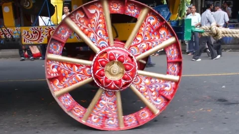 Iskcon Rath Yatra Stock Footage 81096767