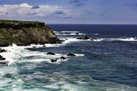 Isla de la Plata Seaside Cliff Stock Photos