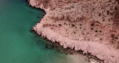 Isla Espiritu Santo Drone 4K Stock Footage 95697297
