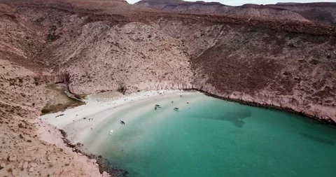Isla Espiritu Santo Drone 4K Stock Footage 95700940
