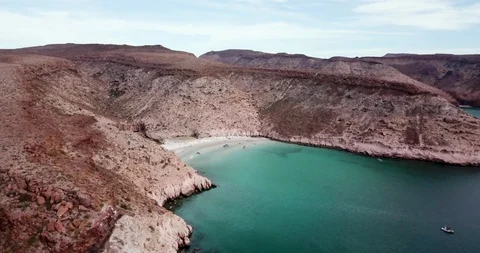 Isla Espiritu Santo Drone 4K Stock Footage 95700949