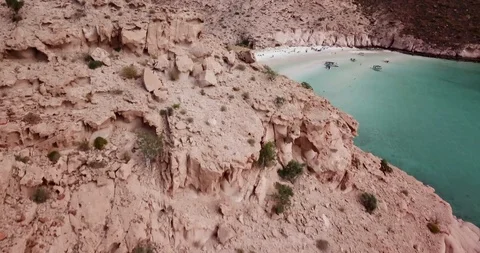 Isla Espiritu Santo Drone 4K Stock Footage 95701060