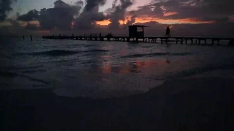 Isla Mujeres Sunset Stock Footage 129113885