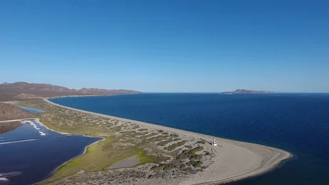 Isla San Jose aerial 库存影片 79510873
