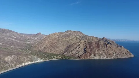 Isla San Jose aerial Stock Footage 79702640