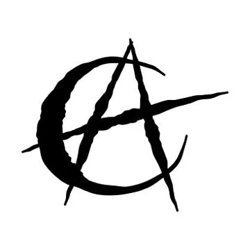 Islam anarchism icon - vector iconic 스톡 일러스트