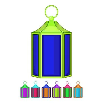 Islam arabic lantern cartoon vector graphic Stock Illustration