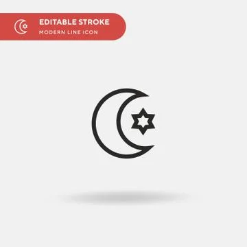 Islam Simple vector icon. Illustration symbol design template for web mobile  Stock Illustration