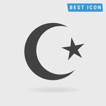 Islam symbol, vector icon esp10. Stock Illustration