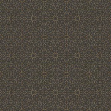 Islamic abstract ornament seamless pattern design Stockillustratie