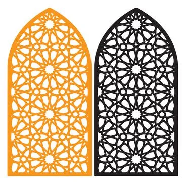 Islamic Abstract pattern Background Mimber Vector Design Stock Illustration