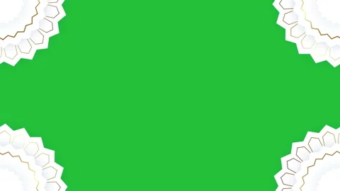 Islamic and Ramadan Pattern Animation on the Side,4K Video Element Stock Footage 172587474