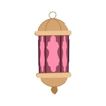 Islamic arabic lantern cartoon vector illustration イラスト素材