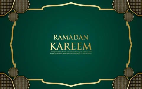 Islamic Arabic Luxury Background with Geometric Patterns and Beautiful Orna.. Stock Illustration