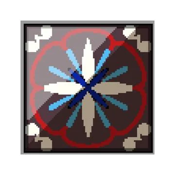 Islamic arabic mosaic tile pixel art vector illustration Stock Illustration