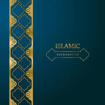 Islamic arabic ornament pattern border frame background Stock Illustration