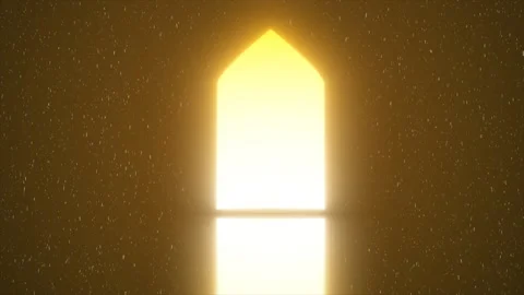 Islamic Arabic Style Bright door Background Stock Footage 297745246
