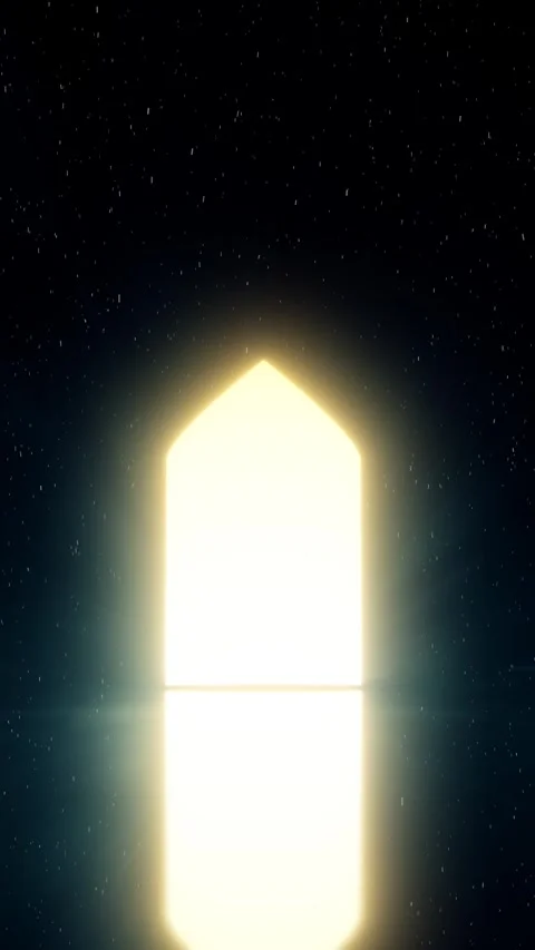 Islamic Arabic Style Bright door Background 스톡 동영상 297745294