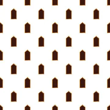 Islamic arch pattern creating a seamless background design Illustrazione stock