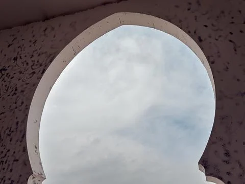 Islamic Arch With Sky Stock Photos