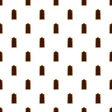 Islamic arch window seamless pattern for design イラスト素材