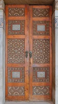 Islamic architecture door Stock Photos