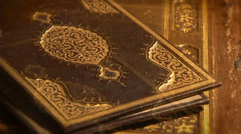 Islamic art, binding Quran 動画素材 36551843