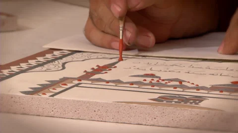 Islamic art - Calligraphy 動画素材 36351595