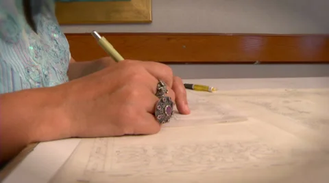 Islamic art - Calligraphy 動画素材 36549958