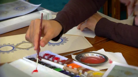 Islamic art - Calligraphy 動画素材 36550145