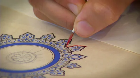 Islamic art - Calligraphy 動画素材 36552751