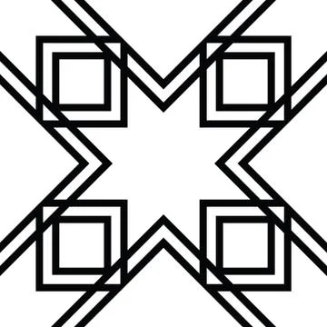 Islamic art pattern. Eight-pointed star Stock Illustration