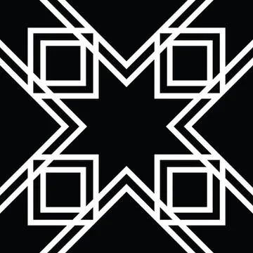 Islamic art pattern. Eight-pointed star Stock Illustration