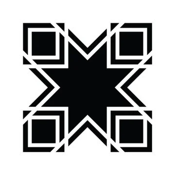 Islamic art pattern. Eight-pointed star Stock Illustration