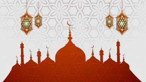Islamic Background Alpha Stock Footage 343912922