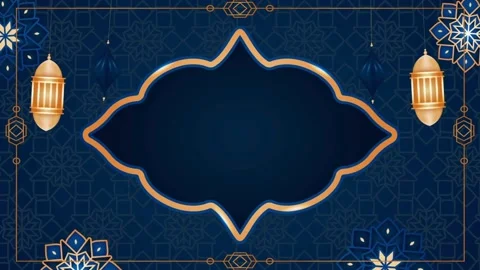 Islamic background and Islamic lantern decoration eid al fitr, with mandala Stock Footage 270954501