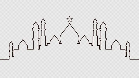 Islamic background animated Stock Footage 332589110